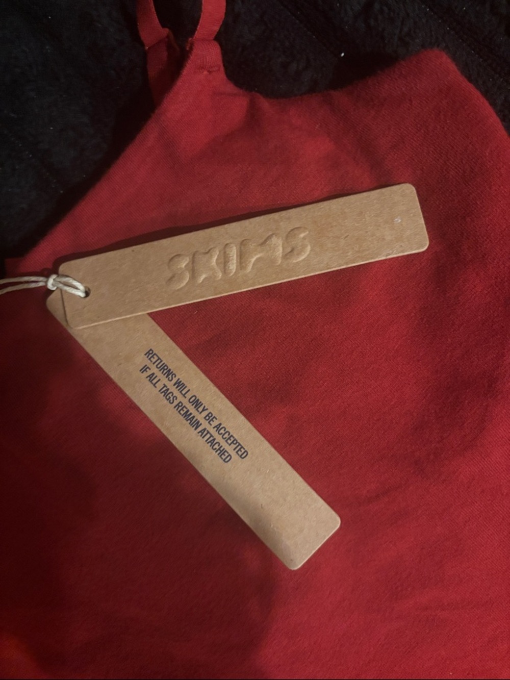 SKIMS Cotton Jersey Cami• NWT •Never Worn •Brick (Red)• Small - Picture 2 of 6